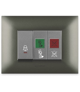 LISHA S7 3M - Do Not Disturb / Make My Room with 2 Switch Unit & Door Bell Cut-Off Wiring (Prices are without Frame)